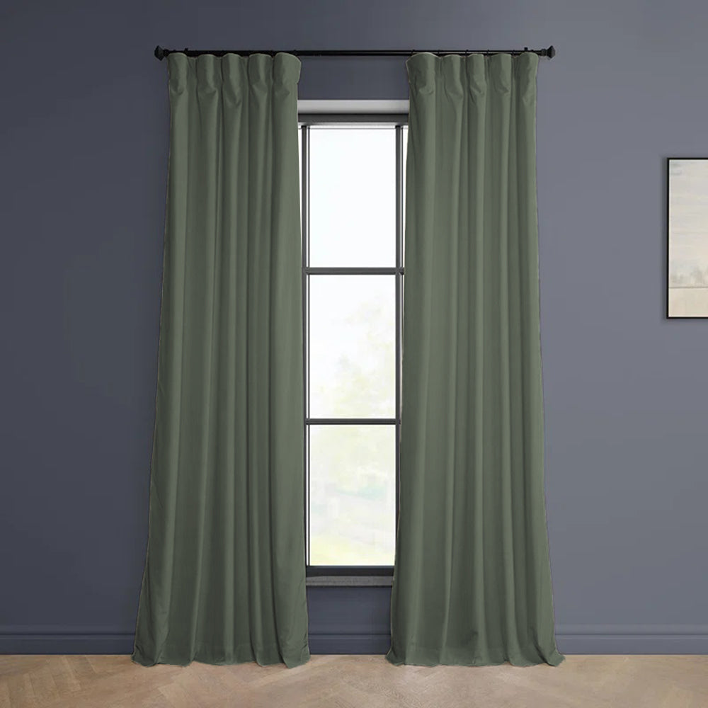 Cloud Velvet Minimalist Curtain Pleated
