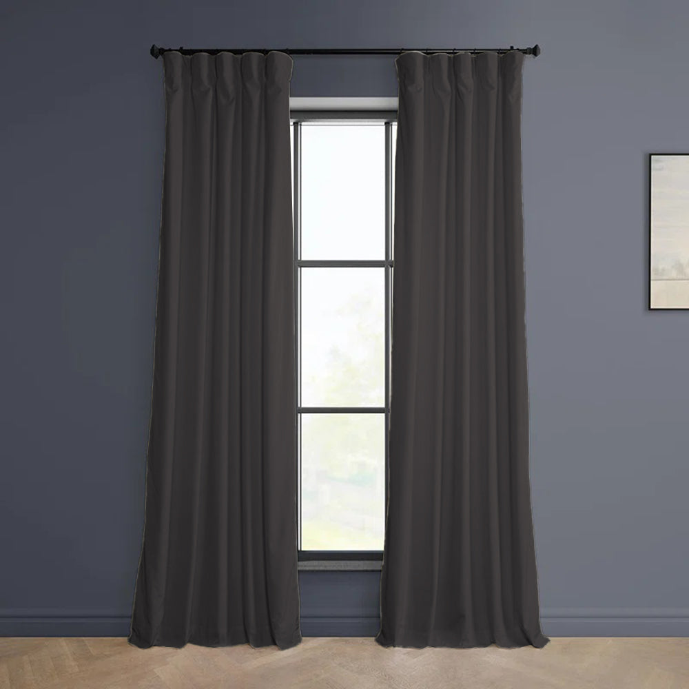 Cloud Velvet Minimalist Curtain Pleated