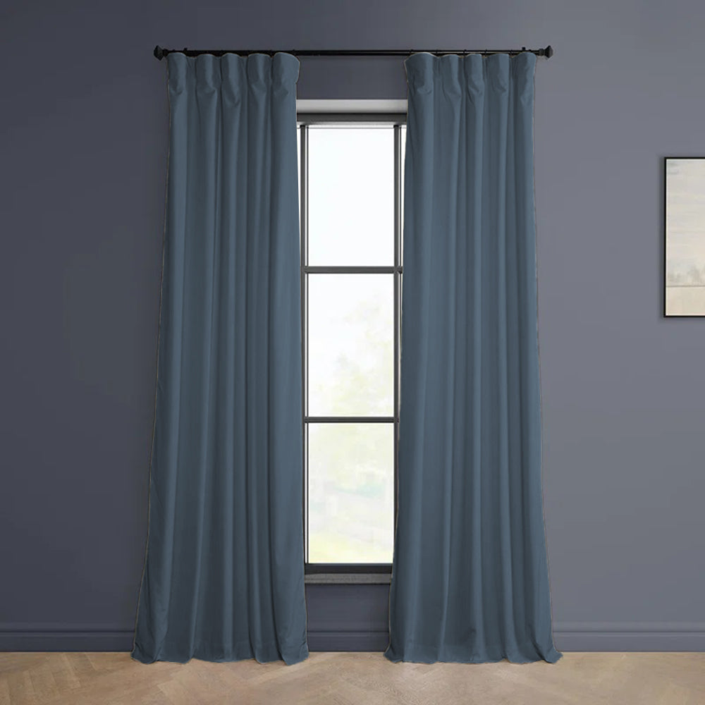 Cloud Velvet Minimalist Curtain Pleated
