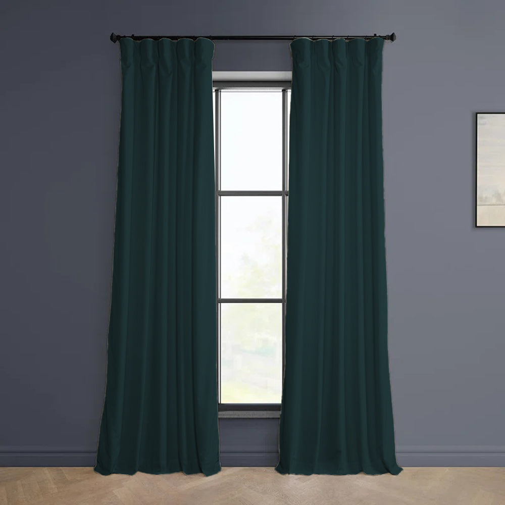 Cloud Velvet Minimalist Curtain Pleated