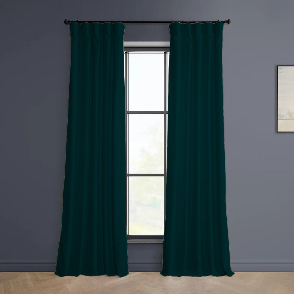 Cloud Velvet Minimalist Curtain Pleated