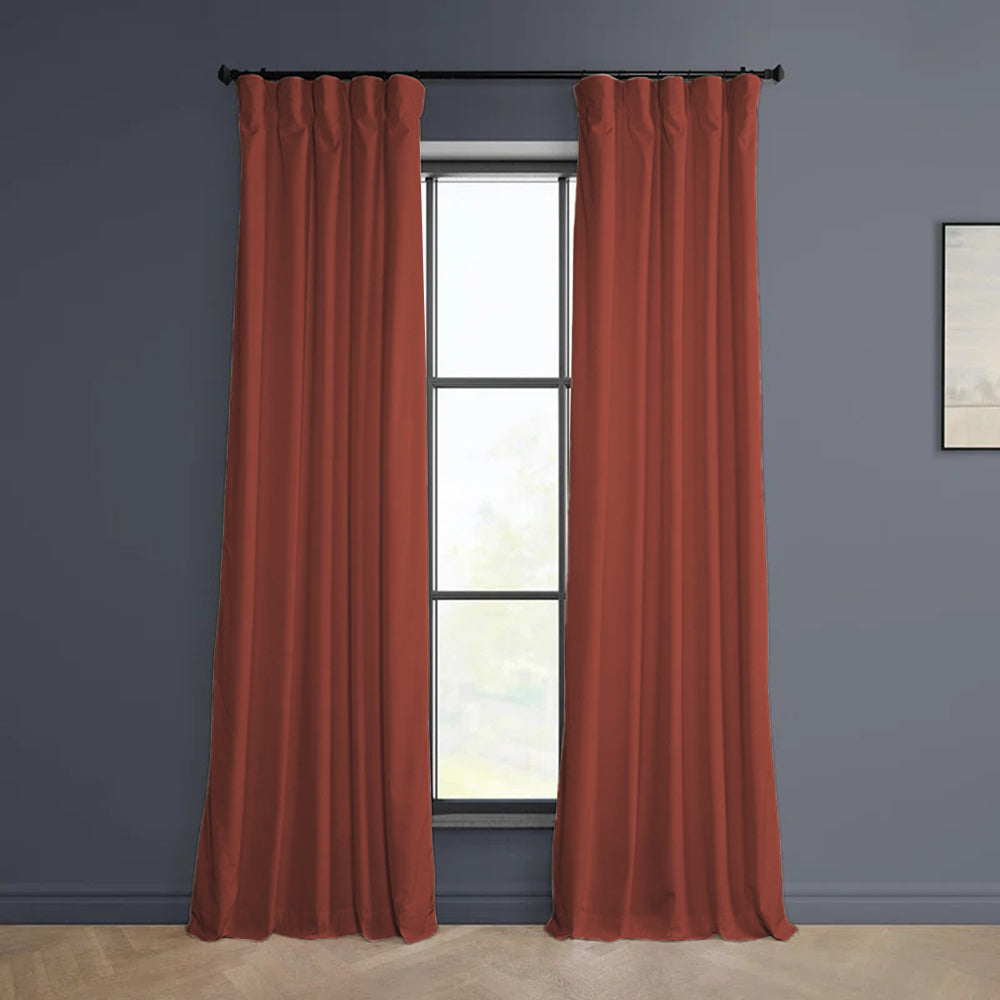 Cloud Velvet Minimalist Curtain Pleated