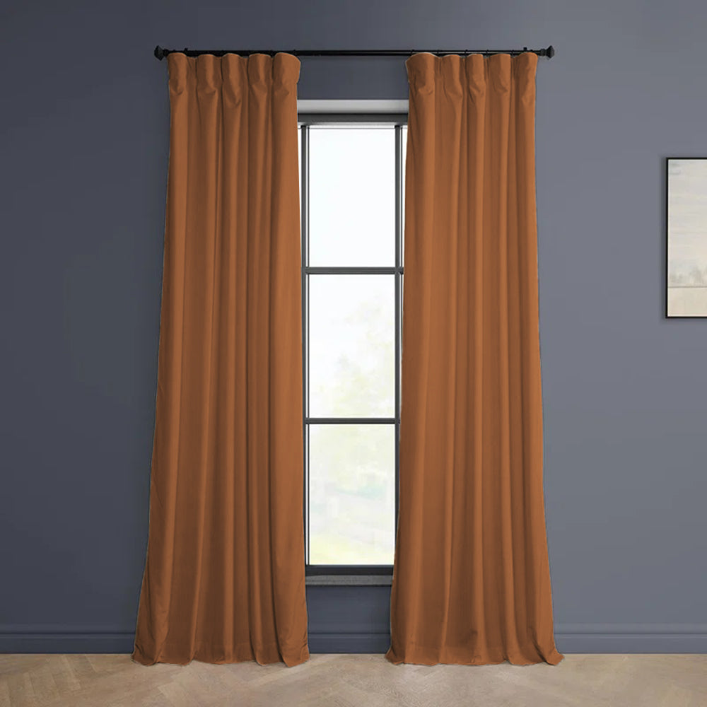 Cloud Velvet Minimalist Curtain Pleated