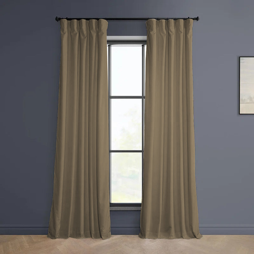 Cloud Velvet Minimalist Curtain Pleated