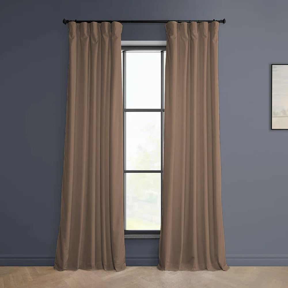 Cloud Velvet Minimalist Curtain Pleated