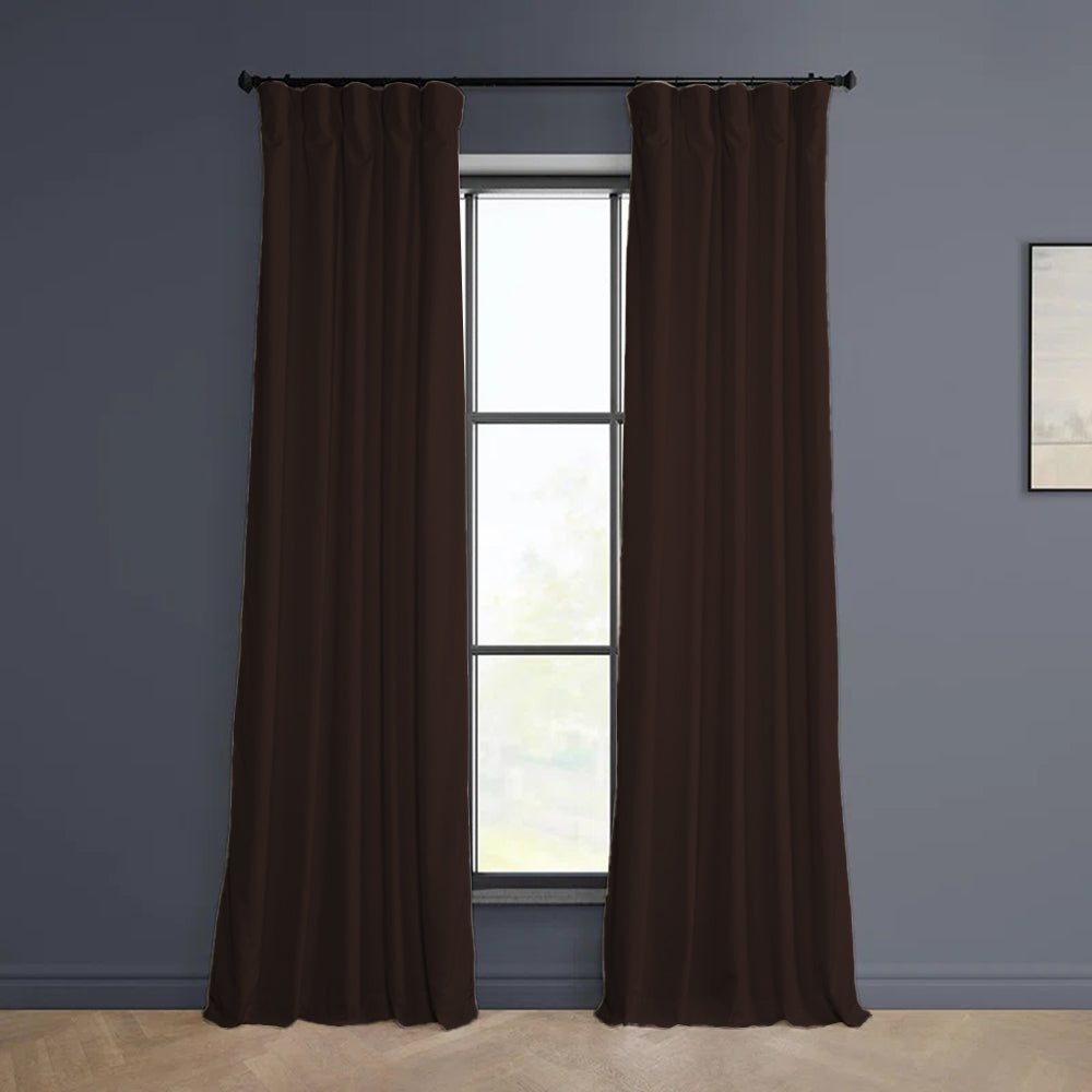 Cloud Velvet Minimalist Curtain Pleated