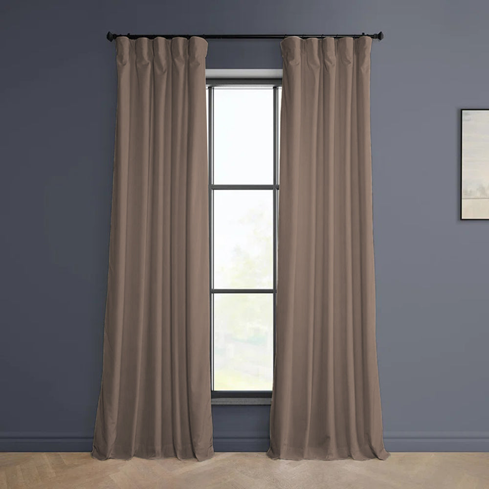 Cloud Velvet Minimalist Curtain Pleated