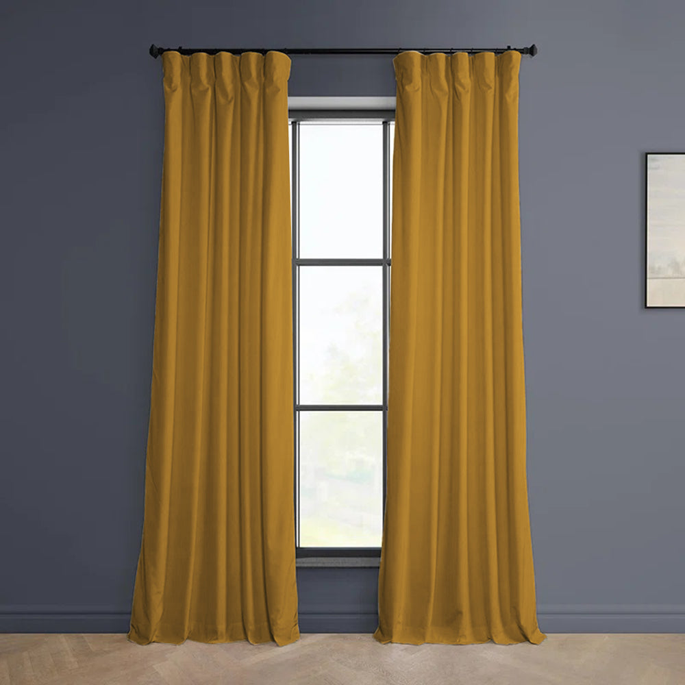 Cloud Velvet Minimalist Curtain Pleated