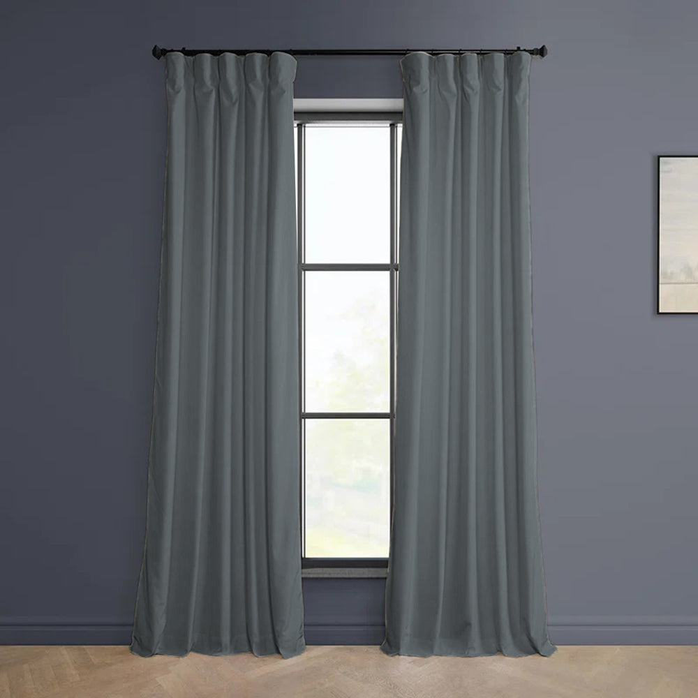 Cloud Velvet Minimalist Curtain Pleated