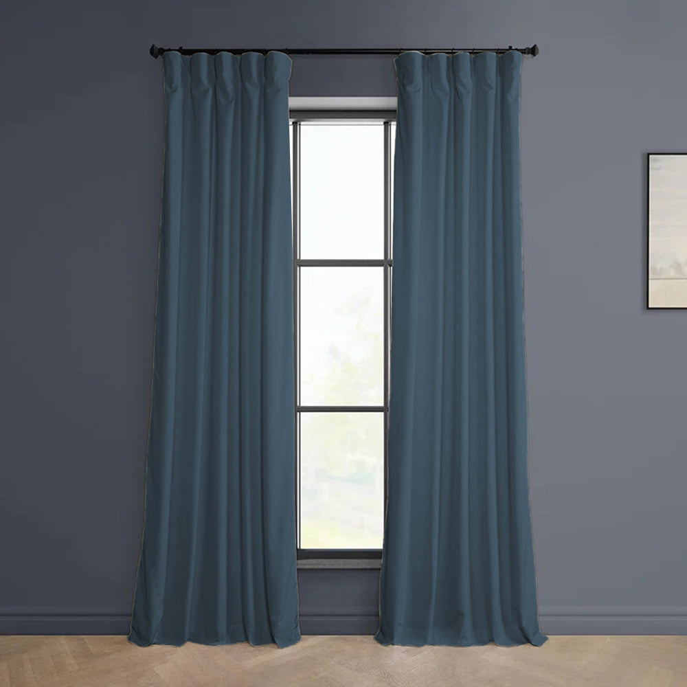 Cloud Velvet Minimalist Curtain Pleated