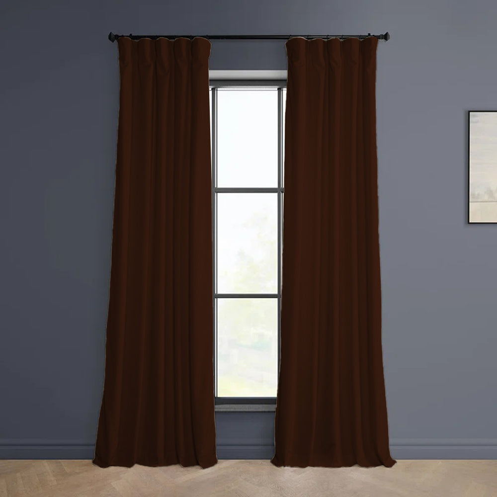 Cloud Velvet Minimalist Curtain Pleated