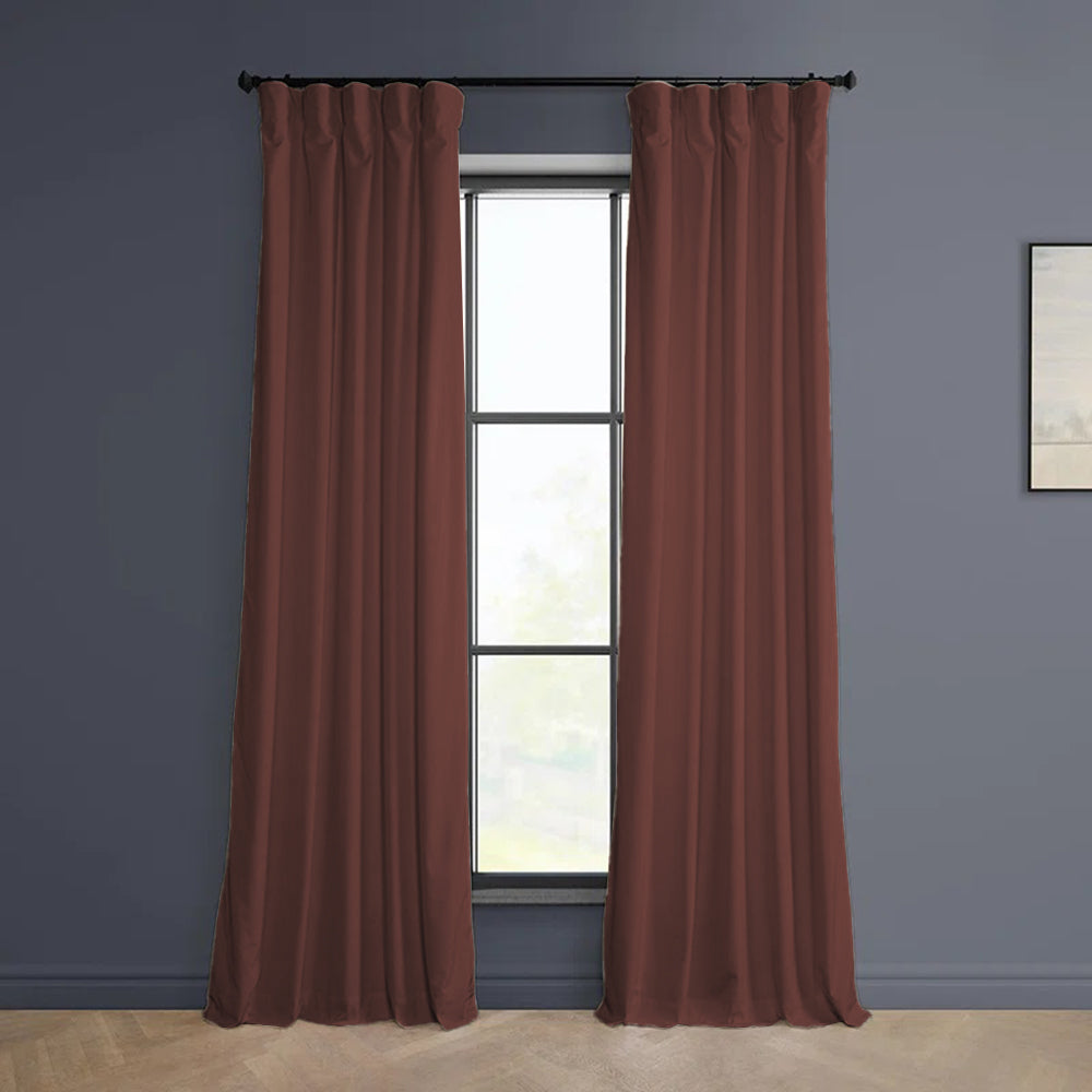 Cloud Velvet Minimalist Curtain Pleated