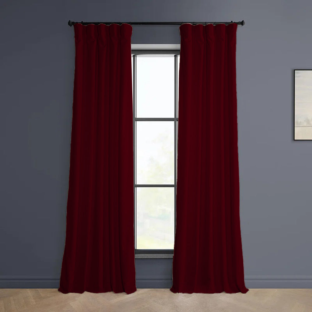 Cloud Velvet Minimalist Curtain Pleated