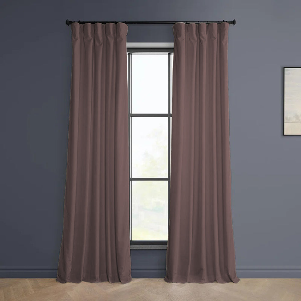 Cloud Velvet Minimalist Curtain Pleated