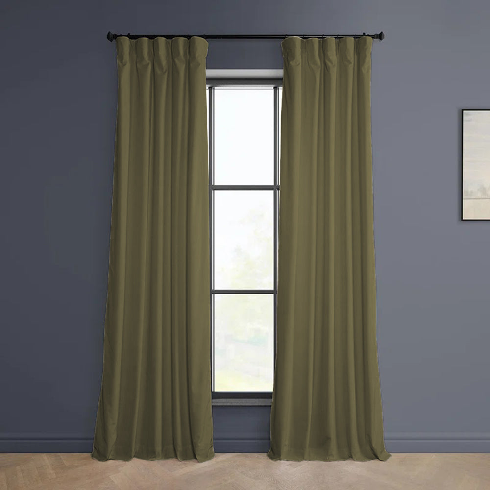 Cloud Velvet Minimalist Curtain Pleated