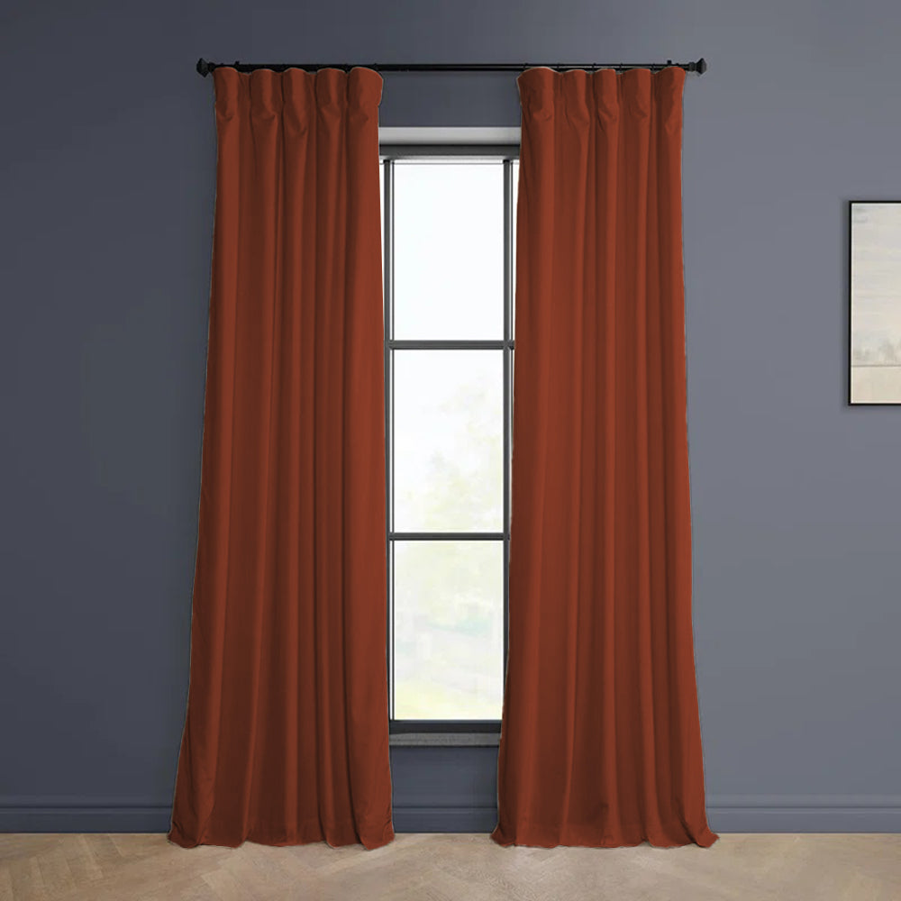 Cloud Velvet Minimalist Curtain Pleated