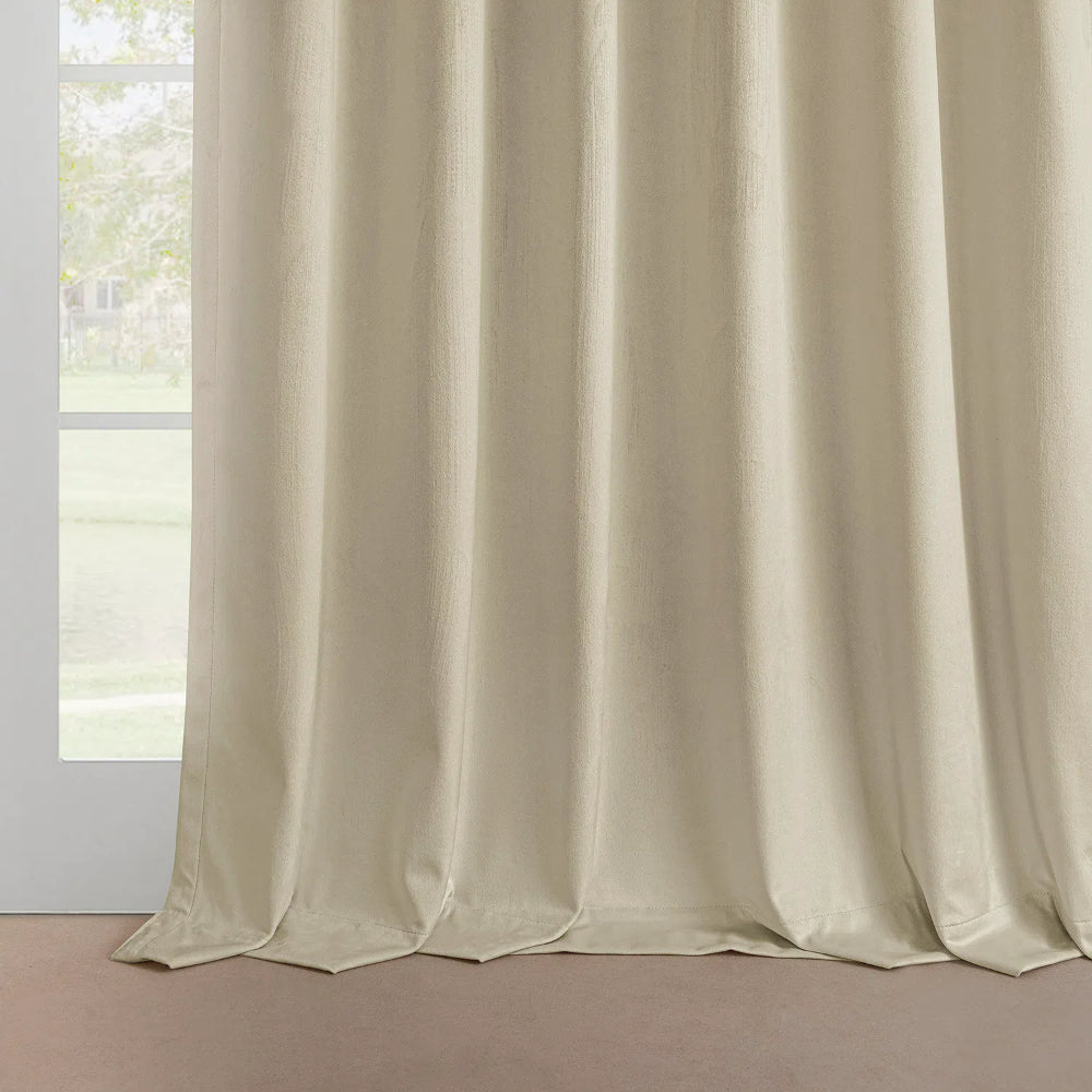 Cloud Velvet Minimalist Curtain Pleated