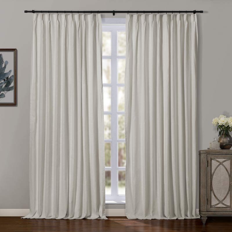 Aira Premium Linen Cotton Curtain Pleated