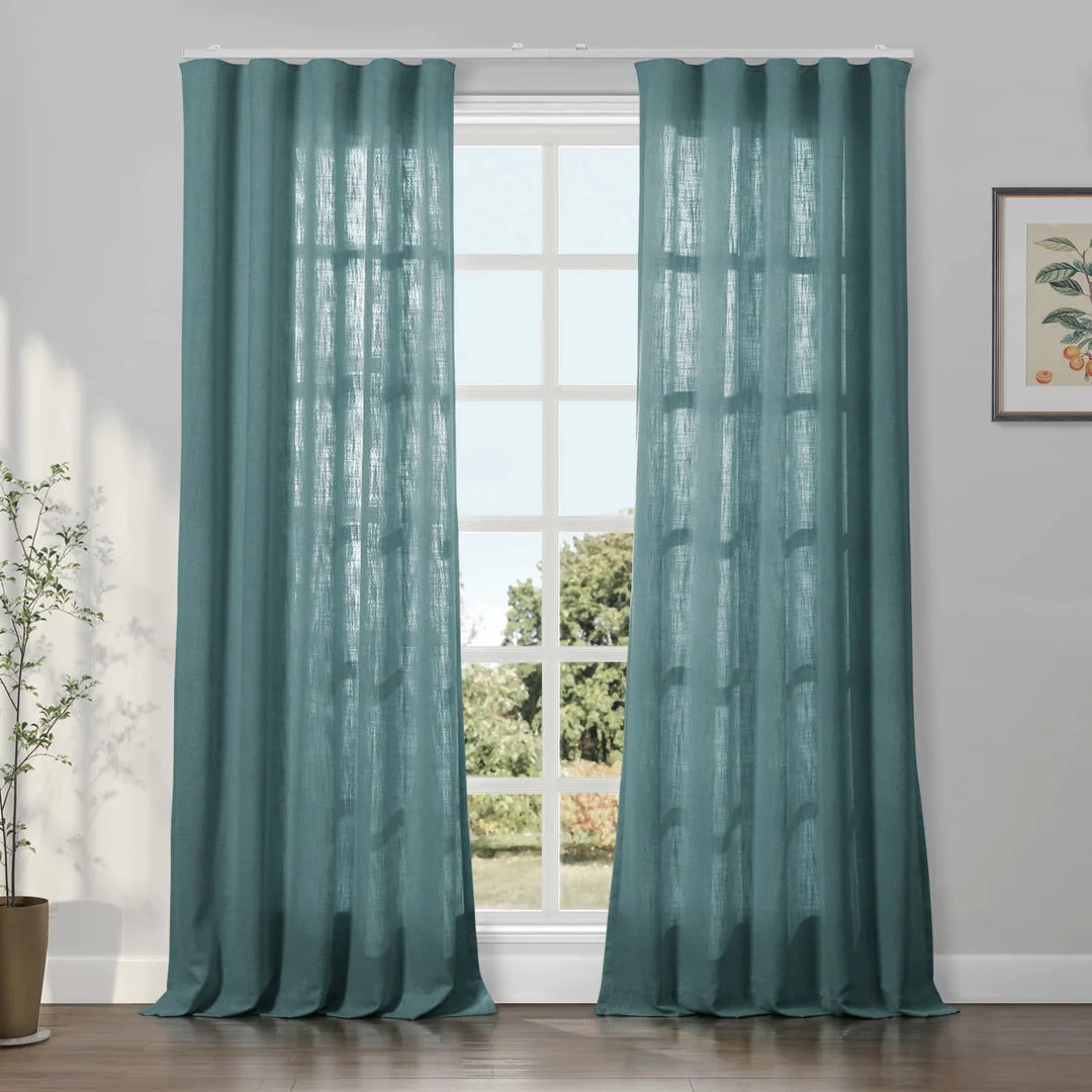 Loomy Linen Ripple Fold Drapery