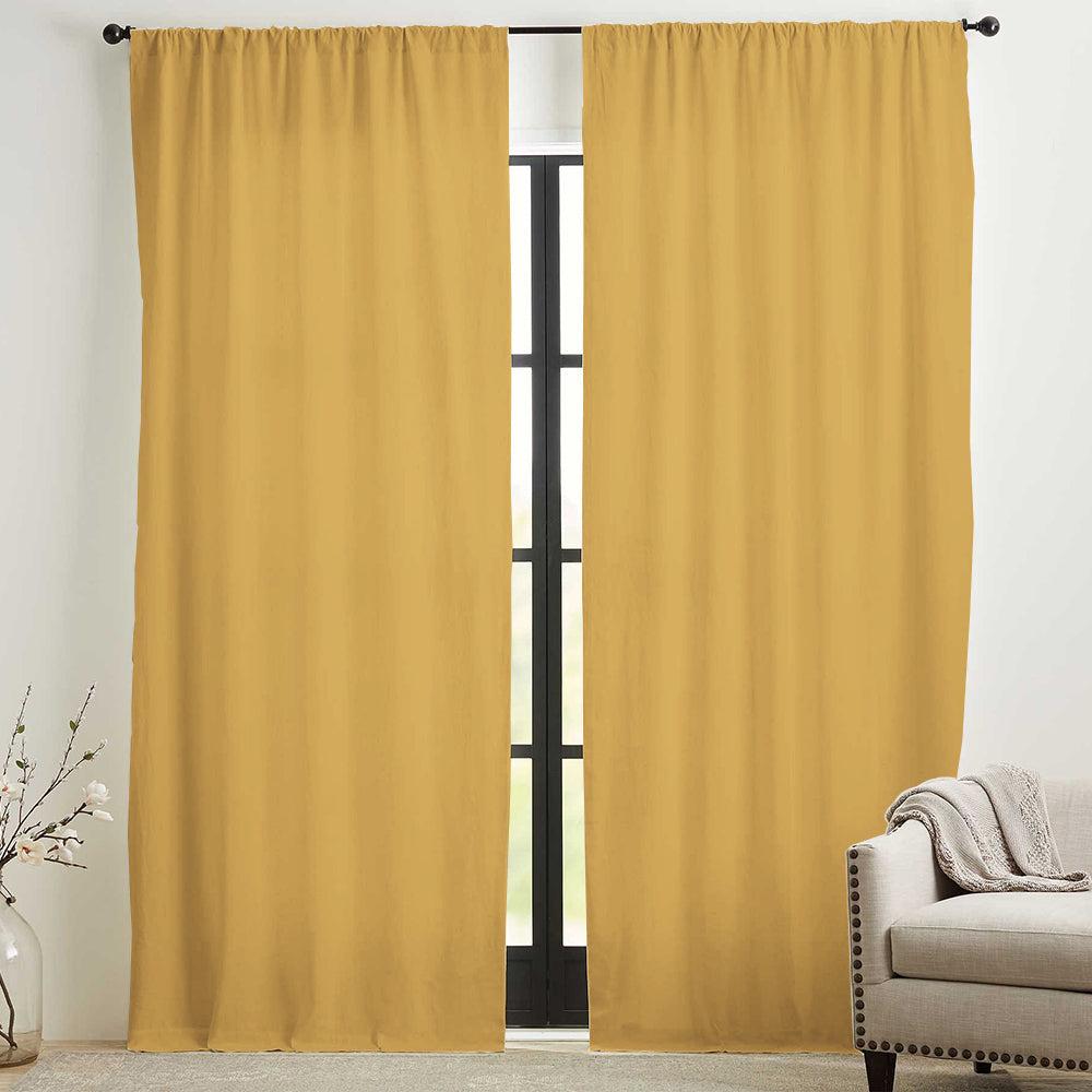 Skyler Linen Blackout Curtain Soft Top