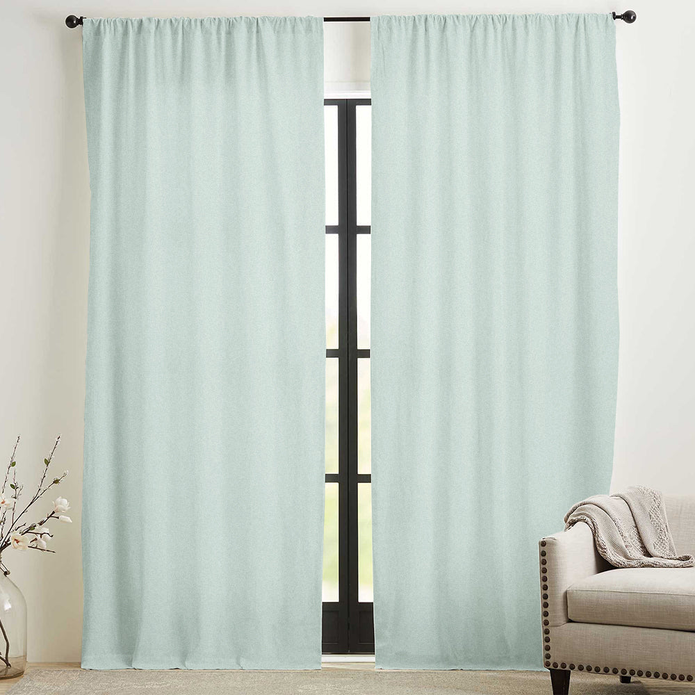 Skyler Linen Blackout Curtain Soft Top