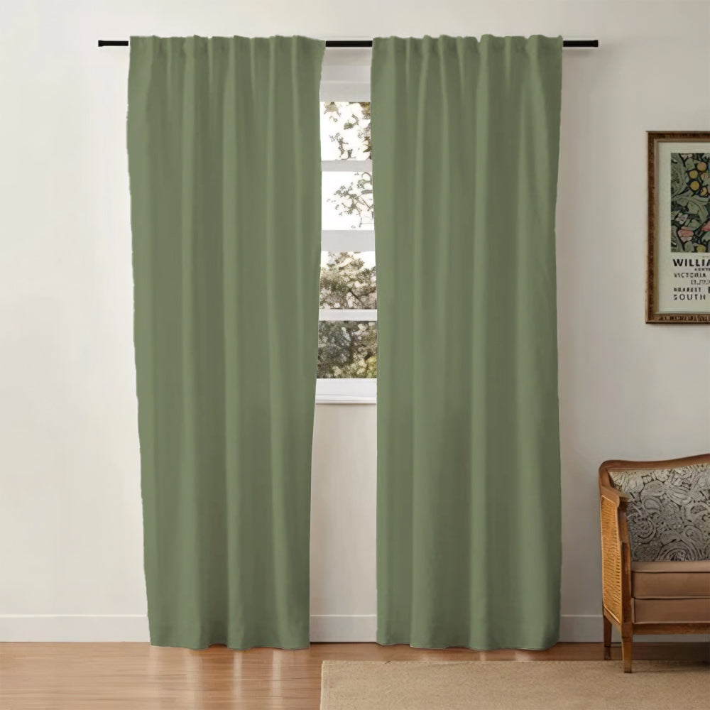 Aira Minimalist Linen Cotton Curtain Soft Top