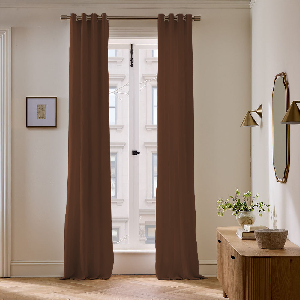 Skyler Linen Blackout Curtain Grommet