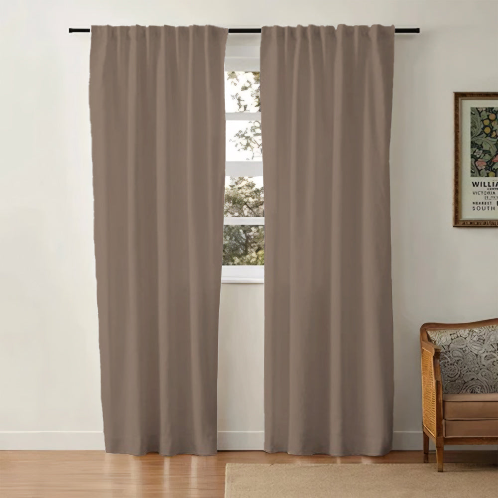 Aira Minimalist Linen Cotton Curtain Soft Top