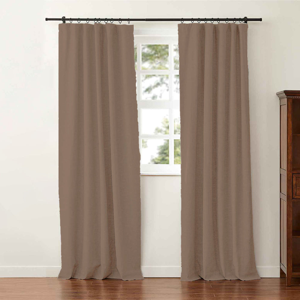 Aira Premium Linen Cotton Curtain Pleated