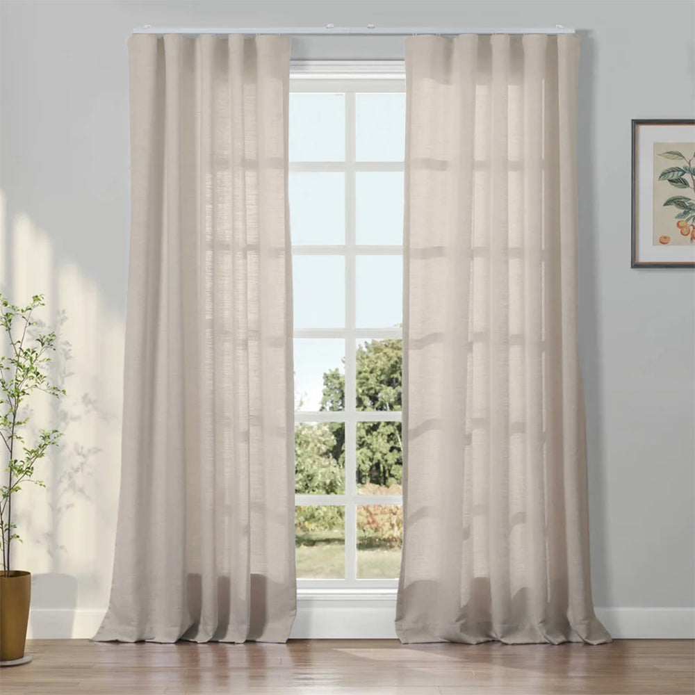 Aira Linen Blend Ripple Fold Drapery