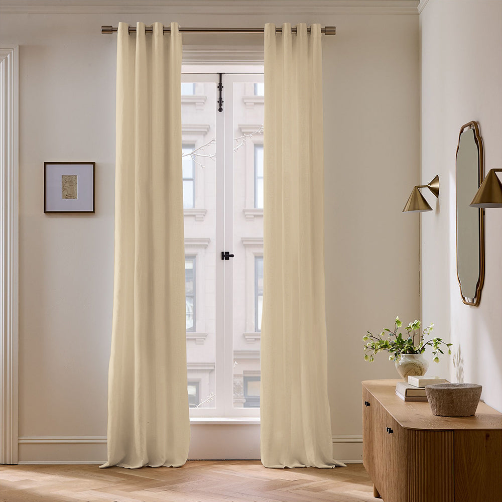 Skyler Linen Blackout Curtain Grommet