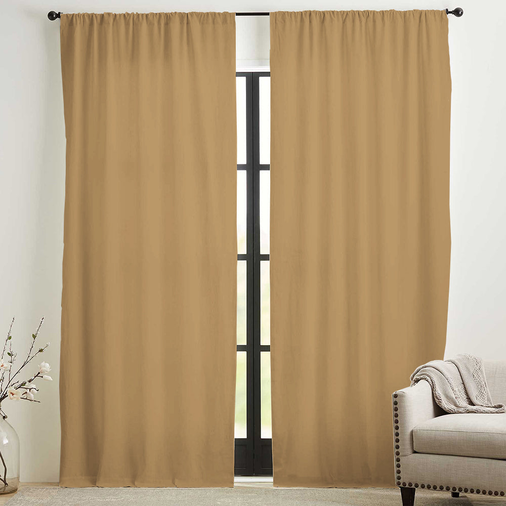 Skyler Linen Blackout Curtain Soft Top