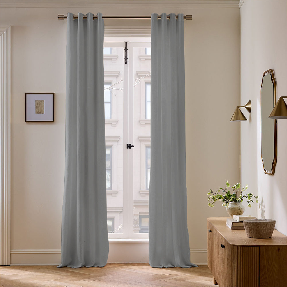 Skyler Linen Blackout Curtain Grommet