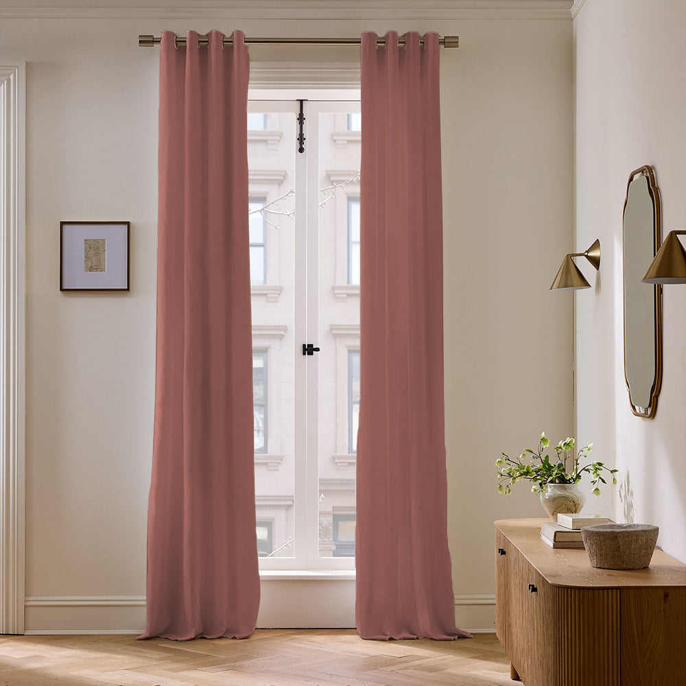 Skyler Linen Blackout Curtain Grommet