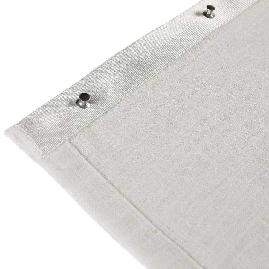 Sunny Linen Blackout Ripple Fold Curtain with Track Kit