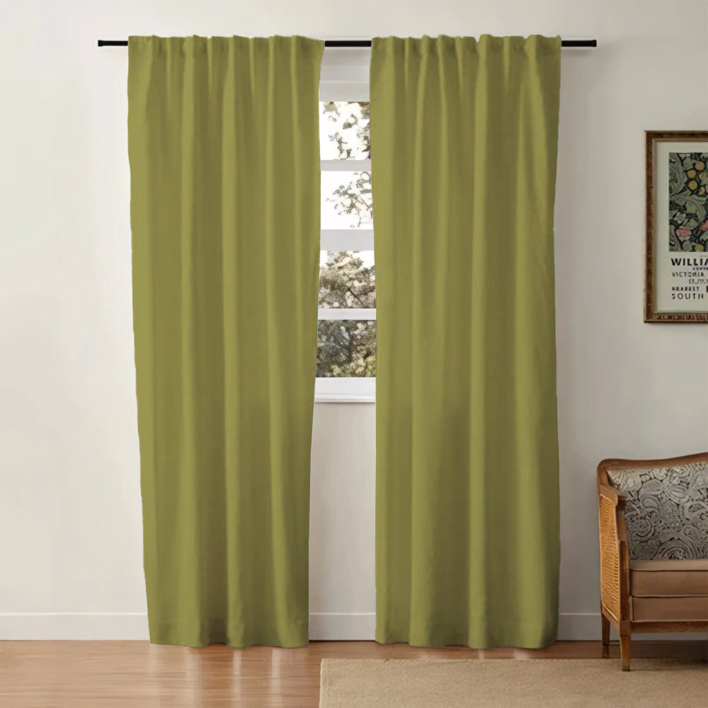 Aira Minimalist Linen Cotton Curtain Soft Top