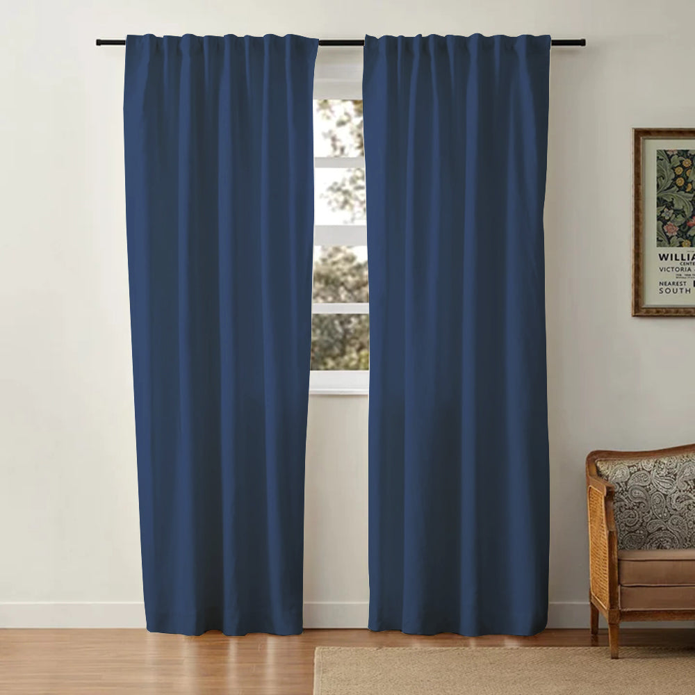 Aira Minimalist Linen Cotton Curtain Soft Top