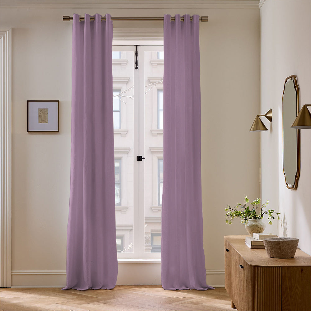 Skyler Linen Blackout Curtain Grommet