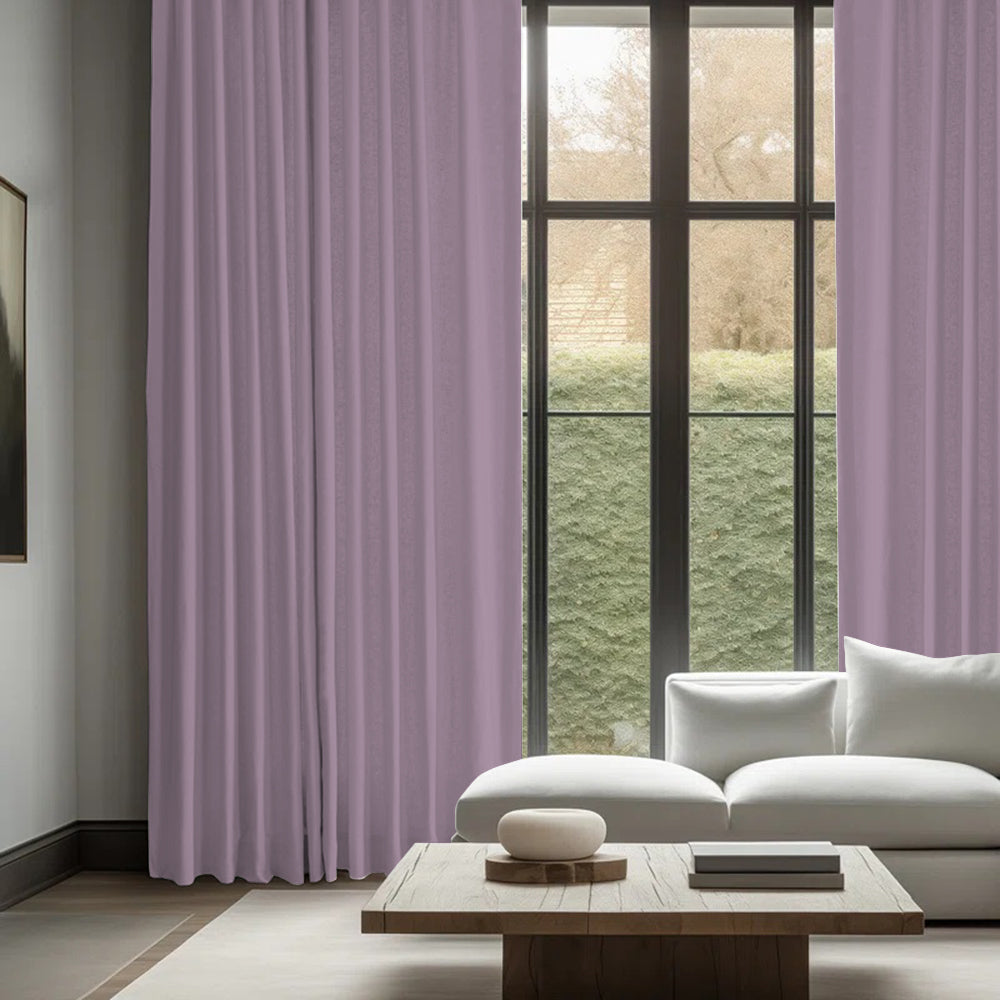 Skyler Linen Ripple Fold Curtain with Track Kit