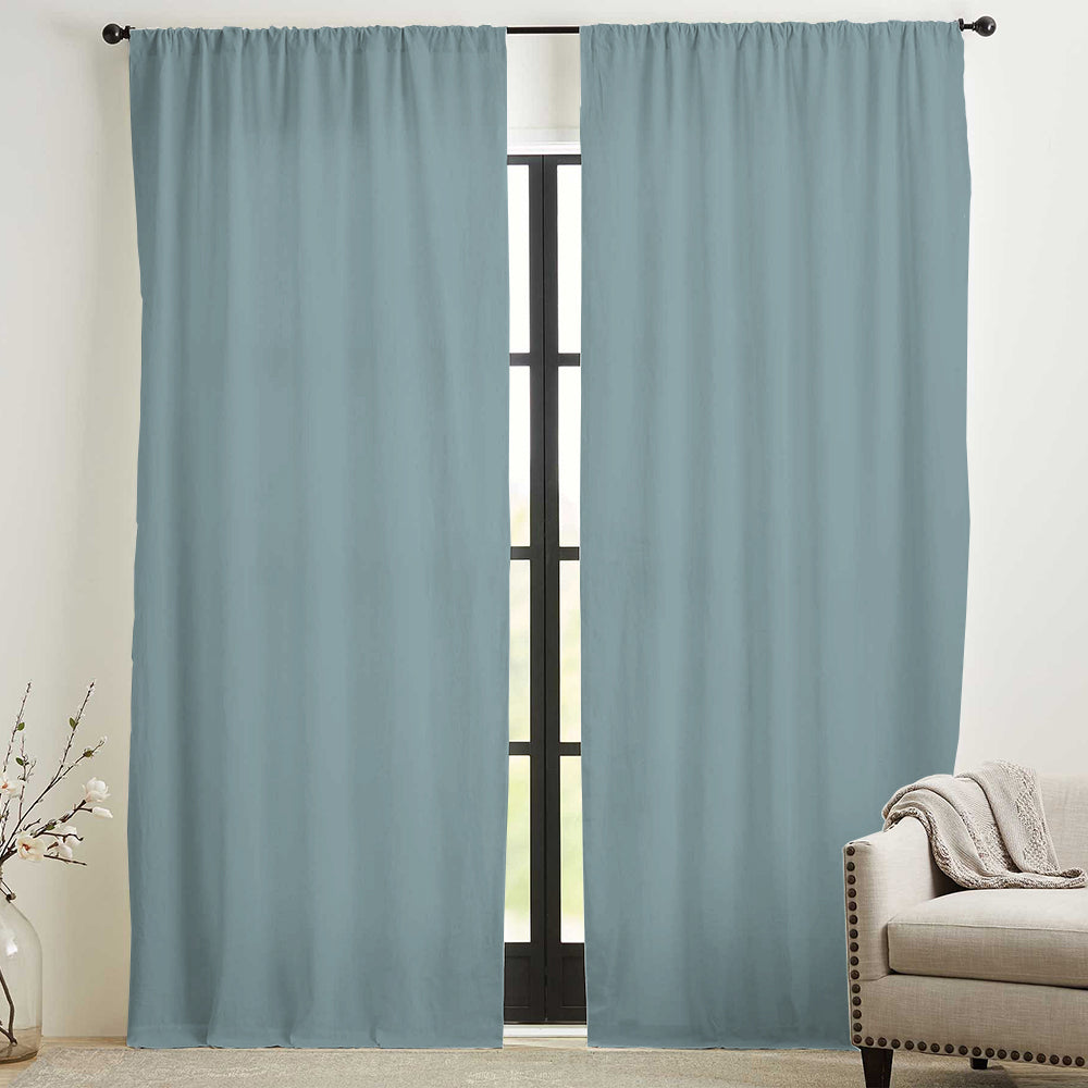 Skyler Linen Blackout Curtain Soft Top