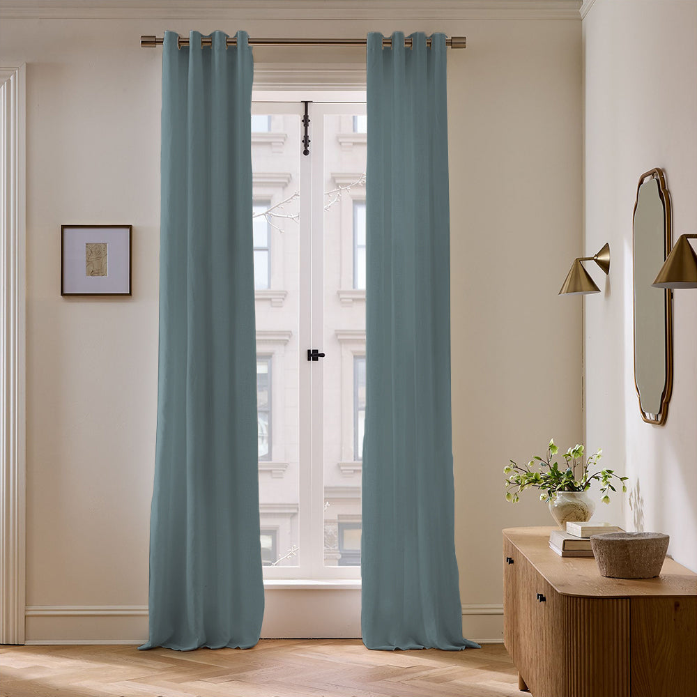 Skyler Linen Blackout Curtain Grommet