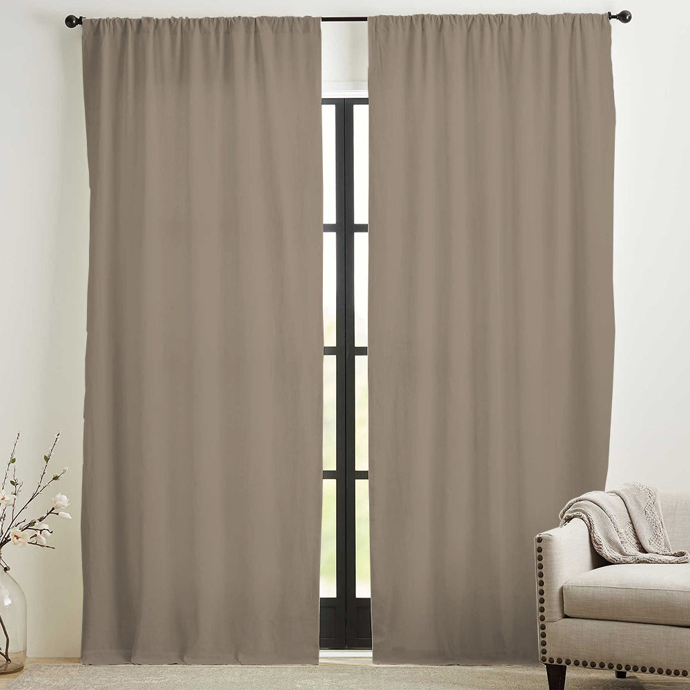 Skyler Linen Blackout Curtain Soft Top
