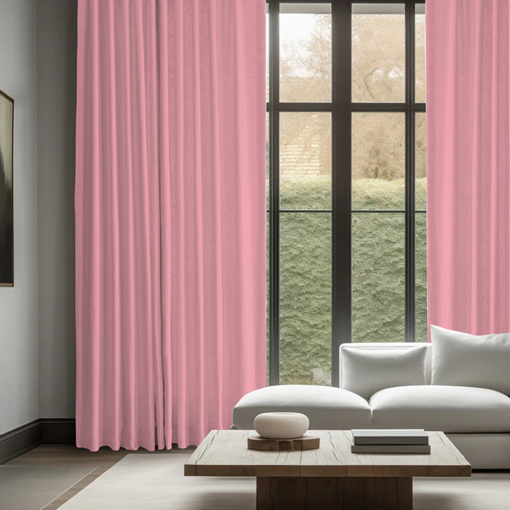 Skyler Linen Ripple Fold Curtain with Track Kit