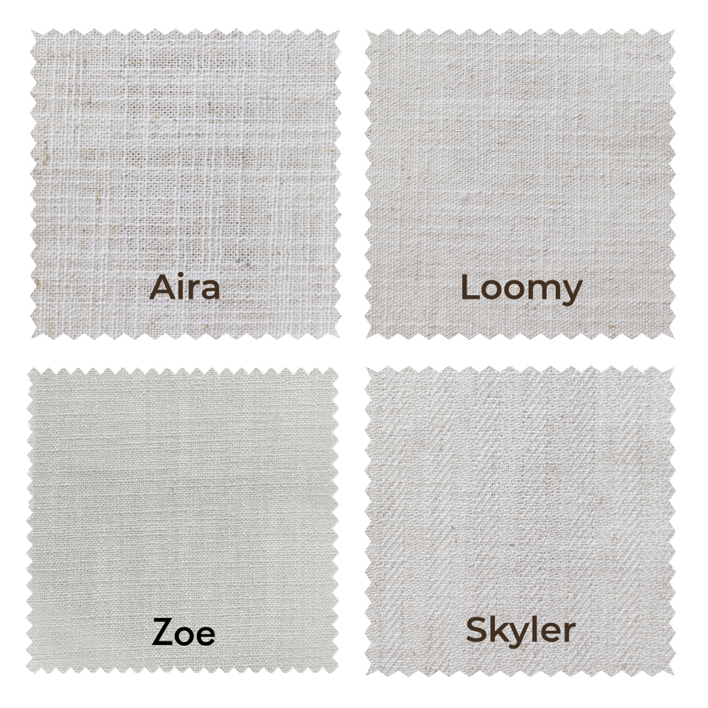 Skyler Linen Blackout Curtain Pleated