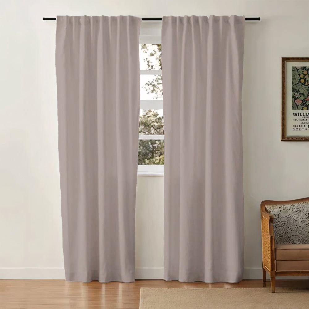 Aira Minimalist Linen Cotton Curtain Soft Top