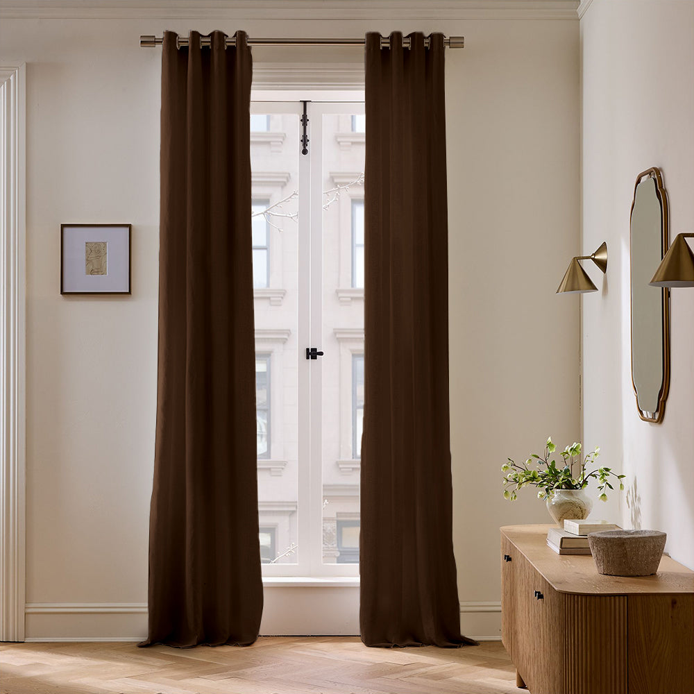 Skyler Linen Blackout Curtain Grommet