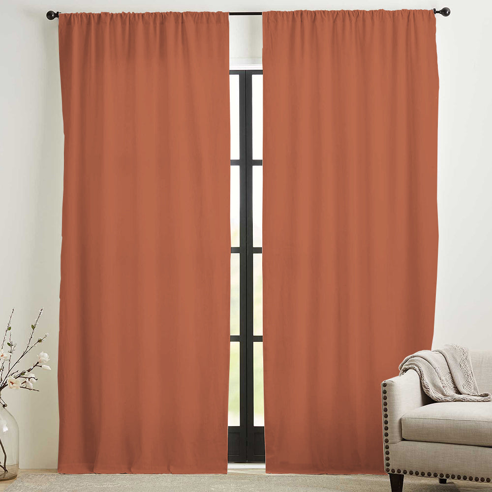 Skyler Linen Blackout Curtain Soft Top