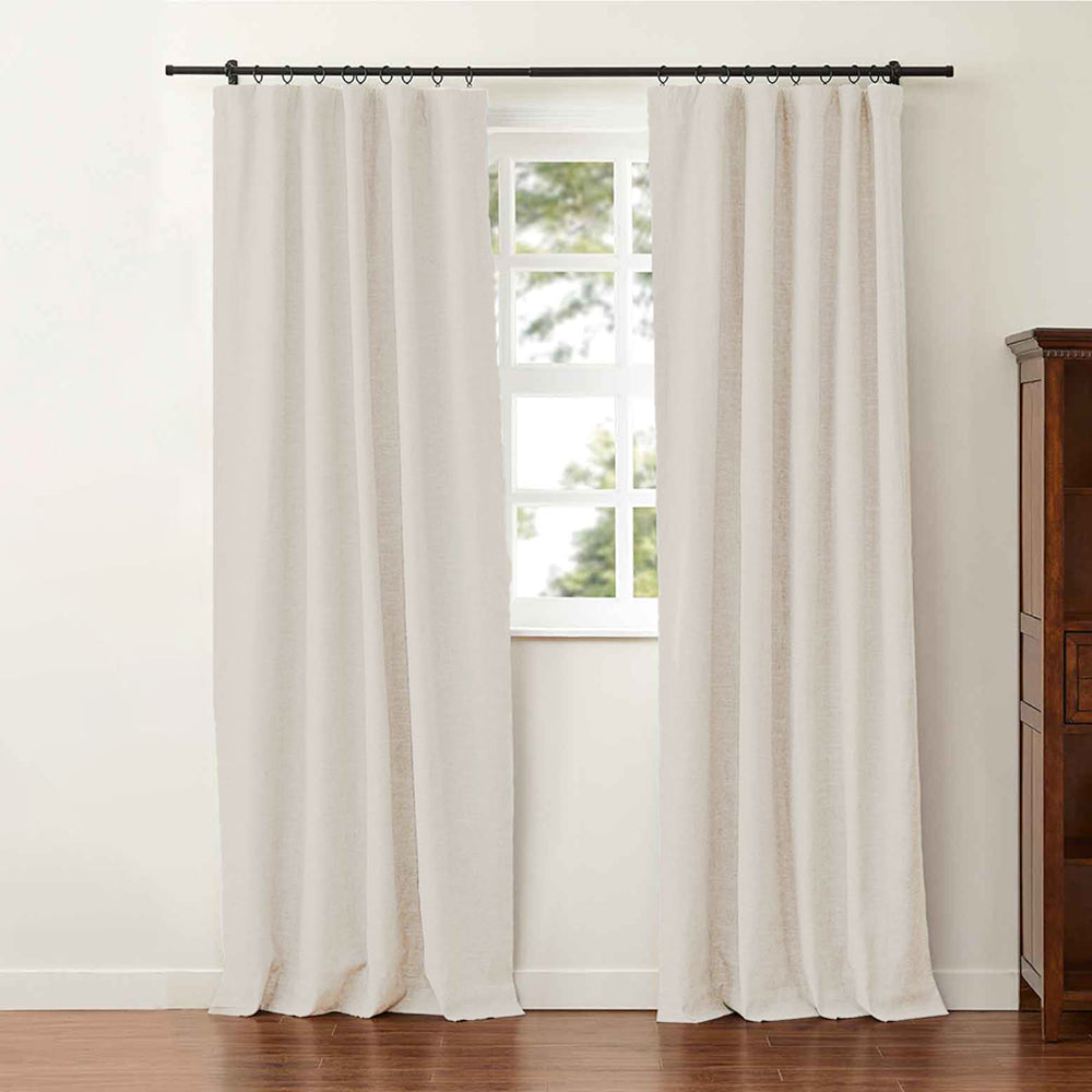 Aira Premium Linen Cotton Curtain Pleated