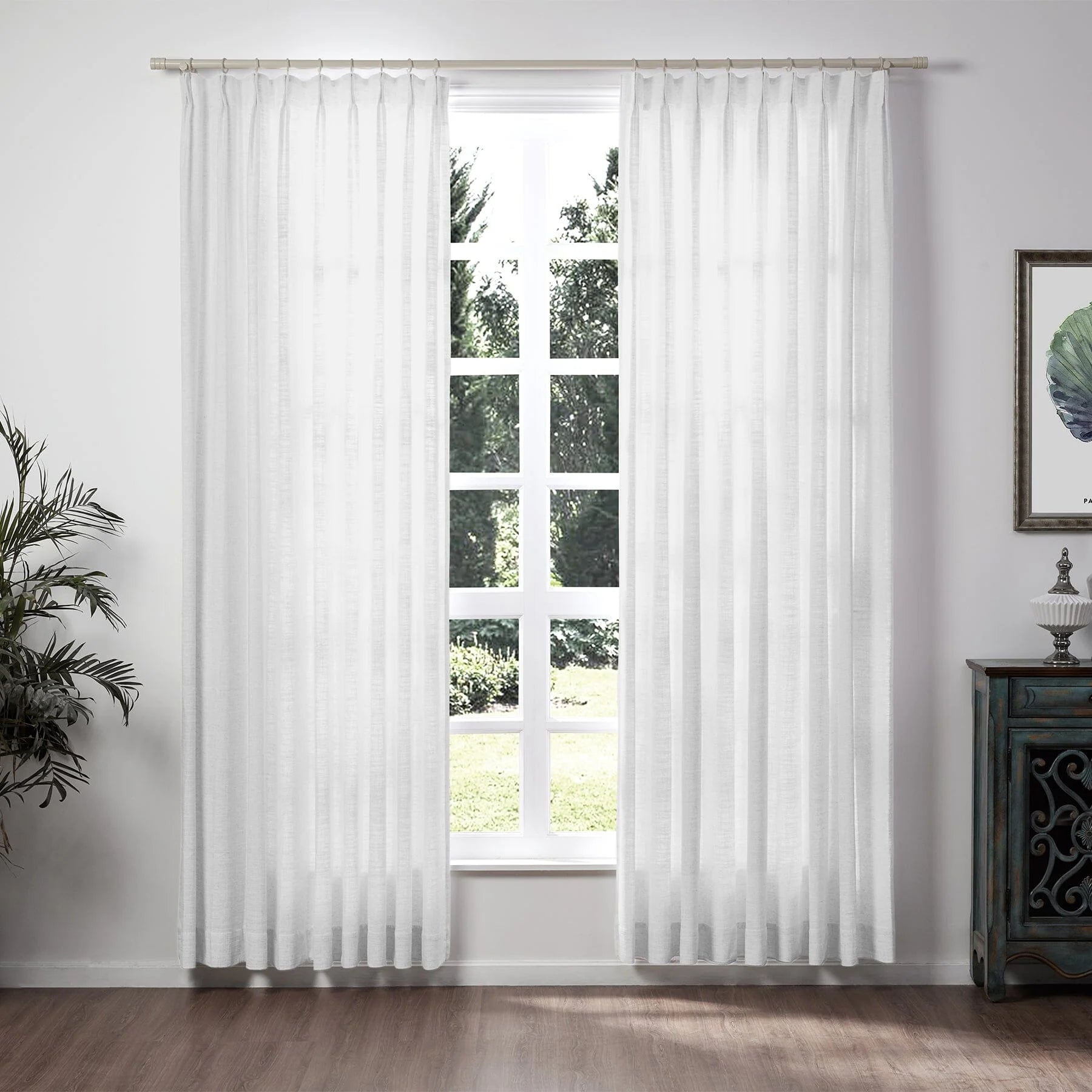 Linen Curtain Pleated Zoe