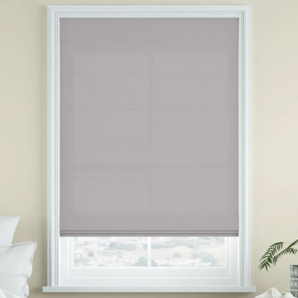 Aira Blackout Linen Cord Lift Roman Shade